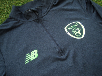 2017-2018 Ireland ls 1/4 zip training top - Large