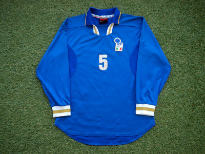 1996-1997 Italy LS match issue Nr5 home shirt - XLarge