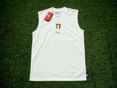 2004-2005 Ιταλία αμάνικη προπονητική φανέλα - Medium