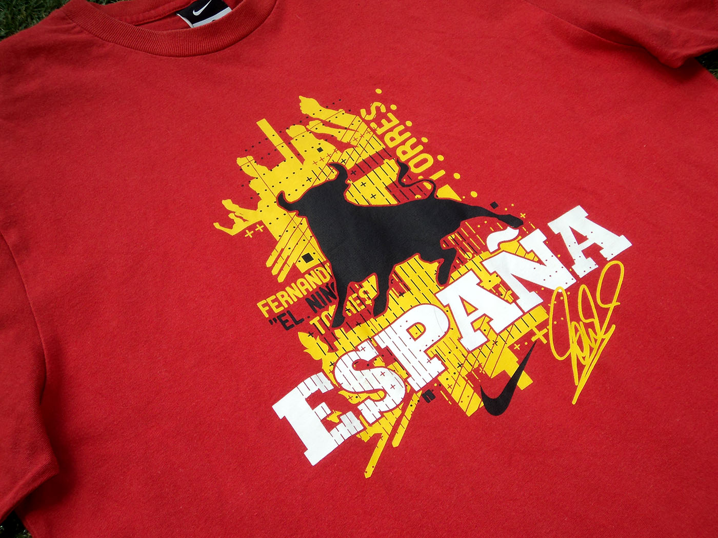 2010 World Cup Spain Nike t-shirt Nr9 Torres - Large